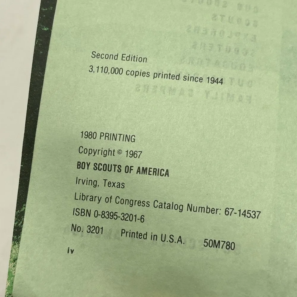 The Official BSA Field Book - Second Edition, 1980 Printing Second Edition